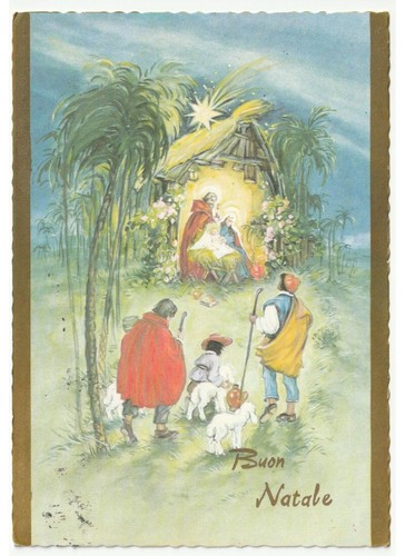 Cartolina vintage auguri - cartolina, di