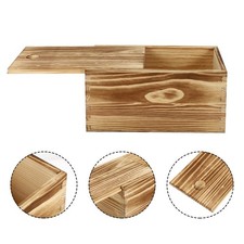 2 Pezzi Scatole Scorrevoli in Legno Confezione Regalo Scatole Portaoggetti Casa