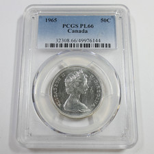 1965 PCGS PL66 - Moneta da 50c