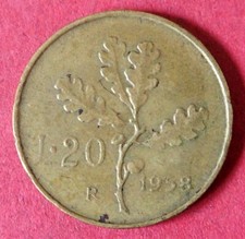 ITALIA 1958 MONETA DA 20 LIRE