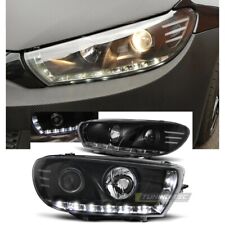 FARI ANTERIORI NERO LED PER VW SCIROCCO 08-14 FANALI LAMPADA HEADLIGHTS