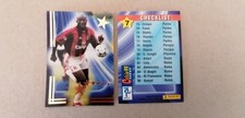 Panini calcio cards 99 n. 7 checklist Weah Milan