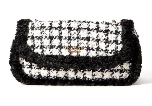 Borsa guess pied poule - pied-de-poule, con