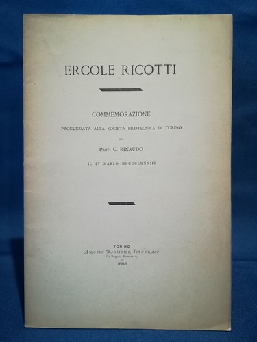 Ricotti commemorazione del - ricotti,,