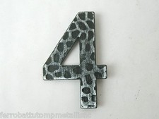 numero civico "4" QUATTRO in
