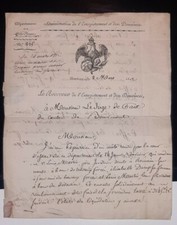 Napoleon Empire Lettre 1812