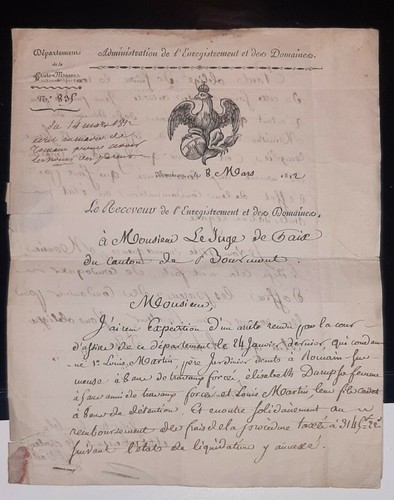 Napoleon empire lettre 1812 - napoleon,