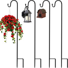4 Pezzi Gancio Da Pastore 90Cm Ganci Da Pastore Da Giardino Metallo Palo Da Giar