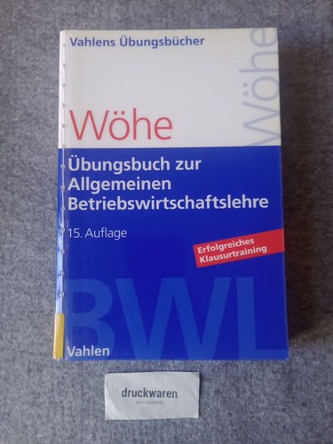 übungsbuch zur einführung - Übungsbuch,