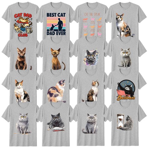 Shirt gatto acquerello - t-shirt,