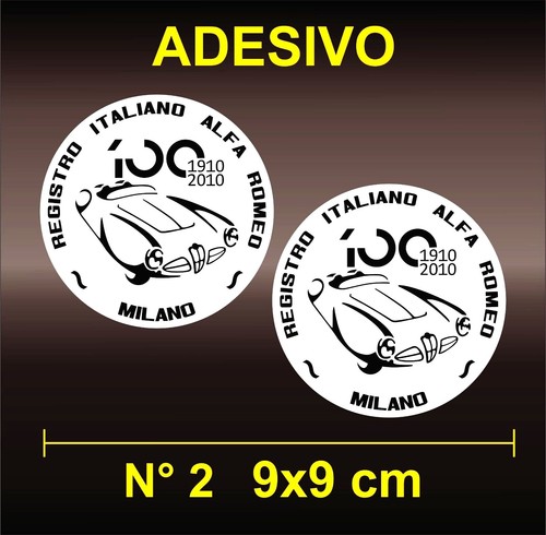 Adesivi sticker 100 anni alfa - 100,