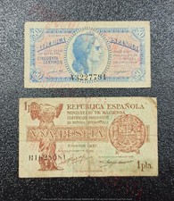 Lotto 2 Banconote Pesetas di