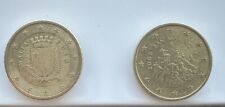 ⭐️2 Monete 50 Cent Circolate- ?? Malta 2013 +?? San Marino 2008⭐️