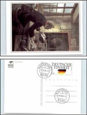 Postschalter AK WALSRODE Stempel Marke Deutsche Einheit