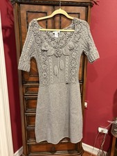 Abito donna in maglia grigio