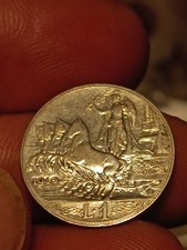 Splendide 1 LIRA 1910 ARGENTO QUADRIGA  REGNO D'ITALIA Vittorio Emanuele III