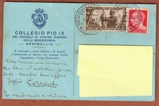 SENIGALLIA  cartolina  - Collegio PIO IX  - Regie scuole  (viaggiata 1934)