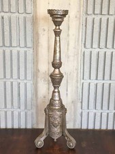 Antico candeliere in rame