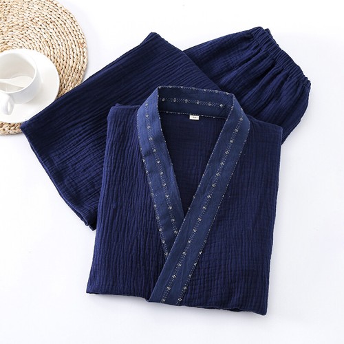 Men cotton pajama set - men's,