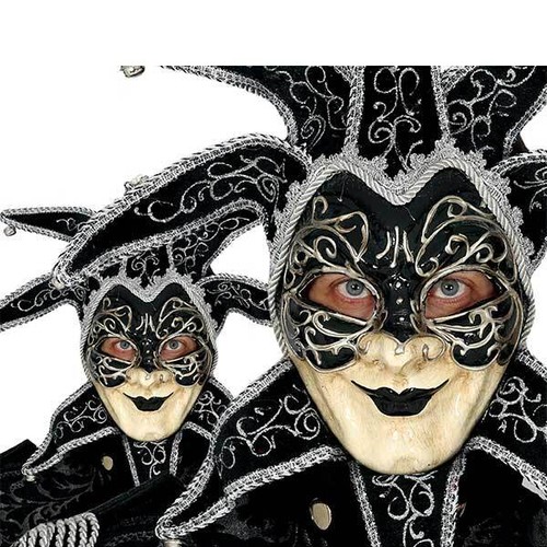 Maschera veneziana nera - veneziana,