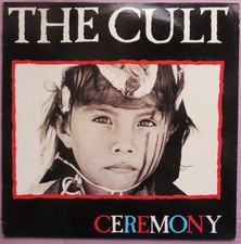 THE CULT - CEREMONY - VINYL LP  ITALY 1991 VG++/EX+