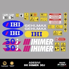 Ihi Ihimer 30j set completo adesivi decalcomanie adesive escavatore