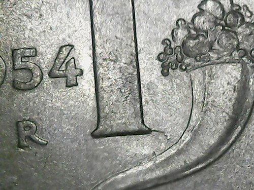 Lira 1954 errore mezzaluna - lira,