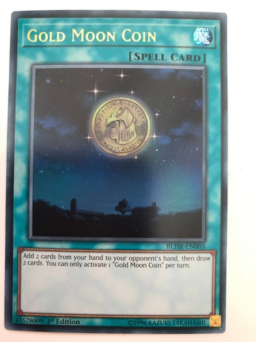 Yugioh gold moon coin - yugioh,