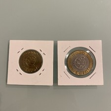 LOTTO DI DUE MONETE ECCO L' EURO  PROTOTIPO FIESOLE PONTASSIEVE 1997-1998