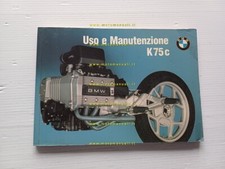 BMW K 75 C 1985 manuale uso manutenzione libretto italiano moto originale