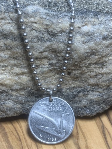 Ciondolo moneta lire italia - lire,