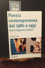 POESIA CONTEMPORANEA DAL 1980