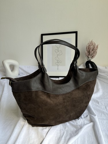 Grande borsa spalla - spalla,, vera
