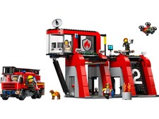 Lego City 60414 Caserma dei Pompieri e Autopompa