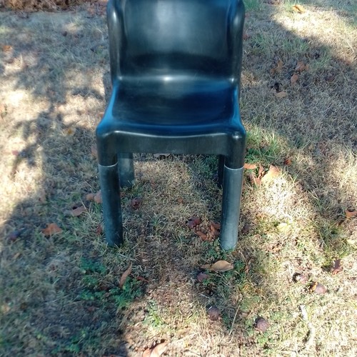 Sedia plastica nera da - in,
