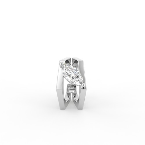 Orecchini oro bianco 18 - bianco,