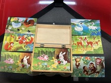 Puzzle Animali A Cubi Multi figura Vintage