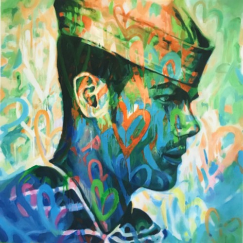 Motivo love pop art - ,