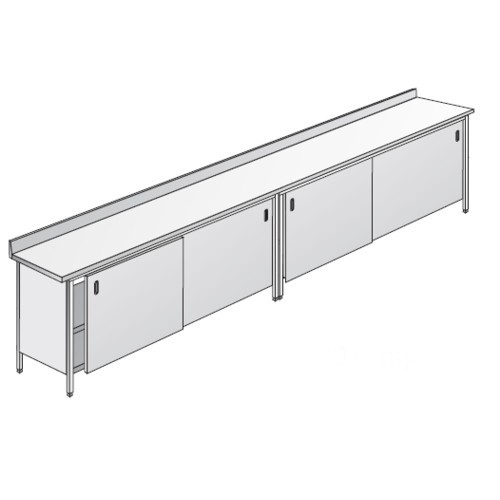 Tavolo 250x80x85 acciaio inox