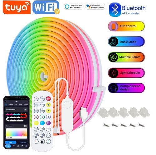 Striscia led neon luci - neon, rgb