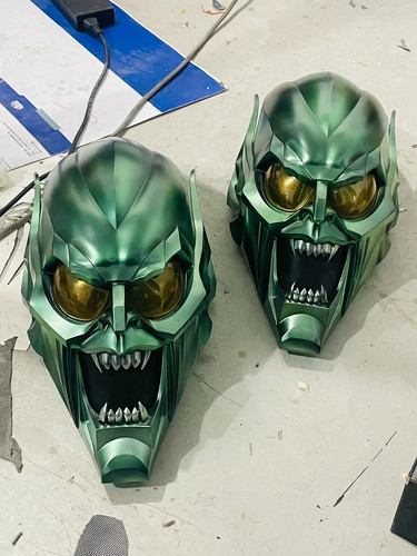 Casco cosplay goblin verde - casco,