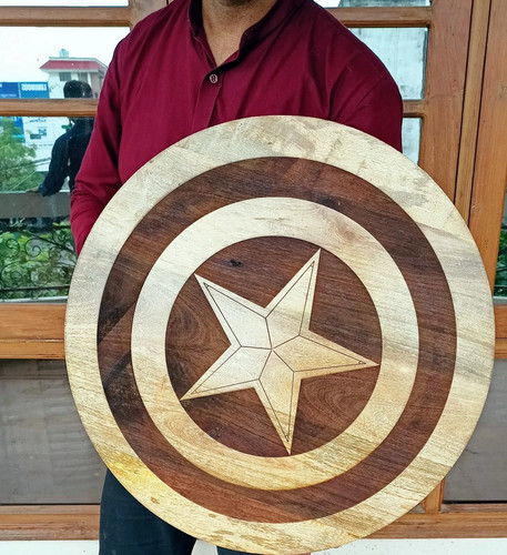 Scudo capitan america legno - america,