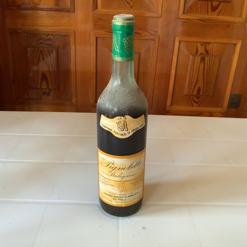 Vino pignoletto bolognese 1973 - vino,