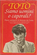 Libro - TOTÒ - SIAMO UOMINI O