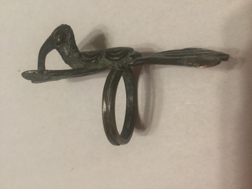 Anello amuleto bronzo - anello,