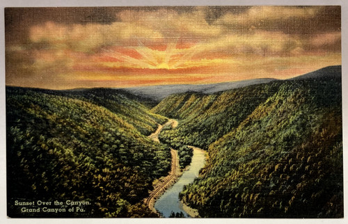 Tramonto sul canyon grand - sul,