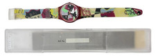 Orologio da Polso Swatch Gents and Ladies Cubistic Rap GR110 1991 + Custodia