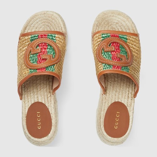 Gucci sandali donna rafia - , gg