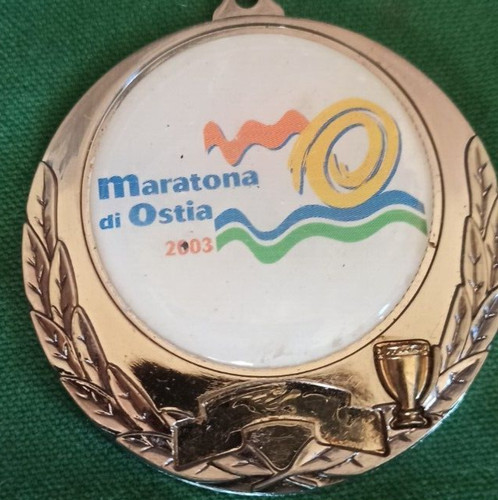 Medaglia maratona ostia 2003 - medaglia,