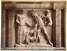 Italia Museo Da Palermo Scultura Greco c1880 Fotografia Vintage Albumina